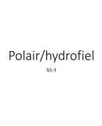 Uitleg polair en apolair VWO