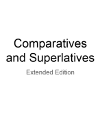 Comparatives and superlatives Grammar uitleg met oefenzinnen, hulpschema, voorbeelden en uitwerkingen