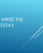 Tips hoe je een goed Essay schrijft (Engels)