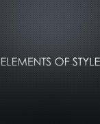 Elements of style PowerPoint 