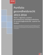 portfolio week 3 Gezondheidsrecht