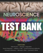 Neuroscience 6th Edition Test Bank by Purves • Augustine • Fitzpatrick • Hall • LaMantia • Mooney • Platt • | 100% Correct Answers | 34 Chapters