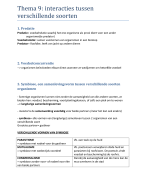 Interacties tussen verschillende soorten