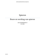 Bouw en werking van spieren