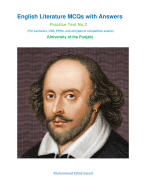 William Shakespeare - An Analysis (English Literature 