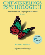 Samenvatting GEHELE BOEK Ontwikkelingspsychologie 2; Levensloop vanaf de jongvolwassenheid 