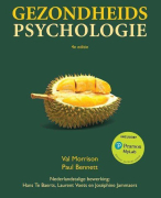 Samenvatting Gezondheidspsychologie 4e editie 