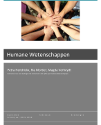 INSTROMERSCURSUS HUMANE WETENSCHAPPEN 