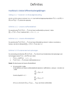 Analyse 2: samenvatting Theorie