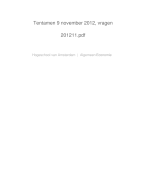 Algemeen Economie TENTAMEN