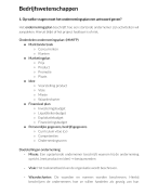 Economie examen Bedrijfswetenschappen en Algemene economie