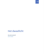 Het dwaallicht VERHAALANALYSE