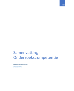 Onderzoekscompetentie: stappenplan samengevat 