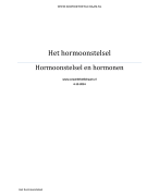 Hormoonstelsel en hormonen