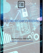 Volledige cursus Gezondheidsbevordering - 2de Bachelorjaar