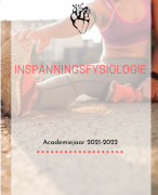Volledige cursus inspanningsfysiologie - 1ste Bachelorjaar