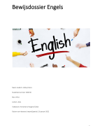 Bewijsdossier Engels Pabo leerjaar 1 (Inholland)