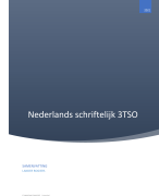 Samenvatting Nederlands schriftelijk 3TSO 2024