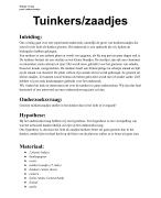 Biologie proef tuinkers zaadjes