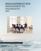 Nieuwste versie (2022) Moduleopdracht Management en organisatie BAKTDOOR - Okt 2022 - Geslaagd 9 met feedback (Hersey en Blanchard, Porter en Eppink et al.)