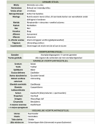 Terminologie hoofdstuk 6, 7, 18 & 19 - anatomie