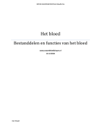Bestanddelen en functies van het bloed