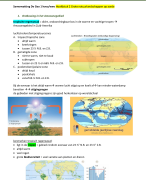 Samenvatting aardrijkskunde Hoofdstuk 2 Grote natuurlandschappen op aarde  1 havo / vwo / brugklas De Geo