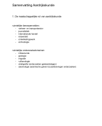 samenvatting aardrijkskunde - 3e graad ASO