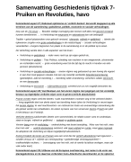 Tijdvak 7 Pruiken en Revoluties samenvatting havo