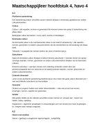 H4 pluriforme samenleving maatschappijleer, havo samenvatting