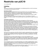Restictie van pUC19