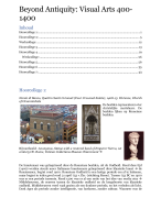 College aantekeningen Beyond Antiquity 400-1400: Visual Arts (LKX018P05)