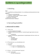 de verschillende pedagogische modellen 