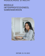 Module Interprofessioneel samenwerken - Hogeschool Utrecht - Nieuwe versie met nieuwe layout 2022