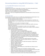 TOE: Samenvatting Discovering Statistics Using IBM SPSS Statistics (correlationeel)