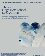 Thesis Stenen Leeuwarden Hoge Hotelschool - Increasing job satisfaction employees large plant - geslaagd 7,8 in 2021