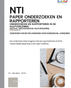 NTI goedgekeurd Plan van Aanpak - SPH 2022 - Emotionele regulering bij een moeilijke doelgroep MET Feedback NTI