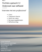 NTI Portfolio 1.2 Toegepaste Psychologie - Gesprek met een profesisonal - met LINK interview - Geslaagd 2022
