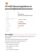 VUB Neurologie - Neurocognitieve- en persoonlijkheidsstoornissen