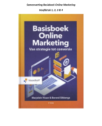 Samenvatting Basisboek Online Marketing 4e druk (H1 t/m H4)
