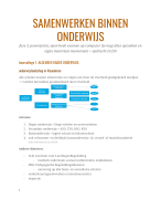 samenvatting OPO Samenwerken binnen onderwijs