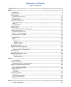 Applications Of Statistics synthesis