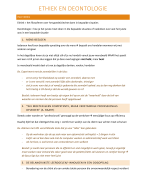 samenvatting ethiek en deontologie OOGZORG