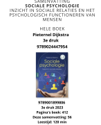 Samenvatting sociale psychologie, uitgebreid