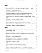 Prevention of Mental Health Problems