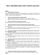 NR511 MIDTERM EXAM LATEST UPDATE 2022-202