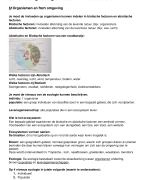 Samenvatting Biologie BVJ Thema 6 Ecologie en duurzaamheid. §1 tm§6