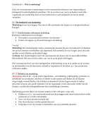 Grondslagen van de marketing hoofdstuk 1 t/m hoofdstuk 5 paragraaf 3
