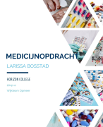 Medicijnwerkstuk Niveau 4