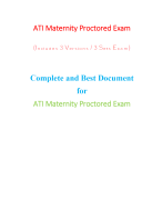 ATI Maternity Proctored Exam (3 Versions) (Latest-2023)/ Maternity ATI Proctored Exam / ATI Proctored Maternity Exam | Complete Document for A.T.I Exam |